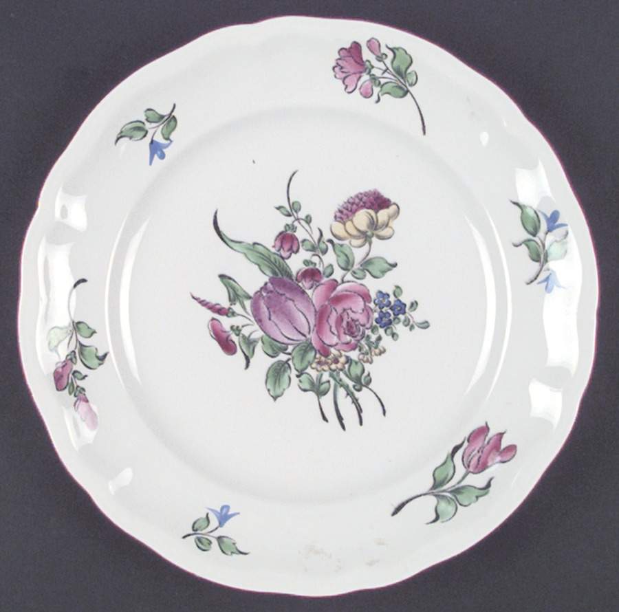 Old Strasbourg (Off White Background) Salad Plate by Luneville-1