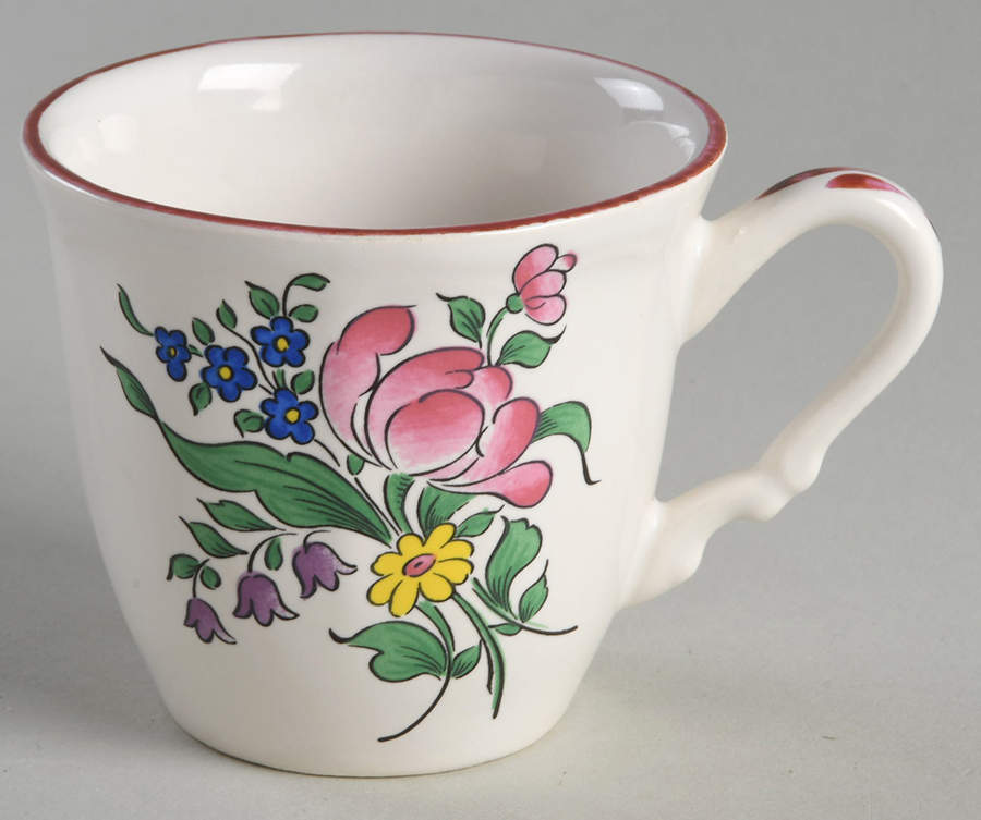 Old Strasbourg (Off White Background) Flat Cup by Luneville-1
