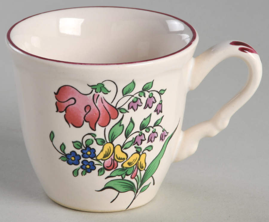 Old Strasbourg (Off White Background) Flat Cup by Luneville-1