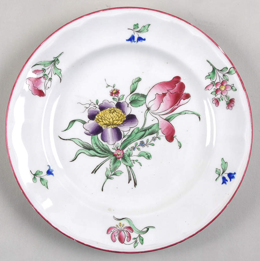 Old Strasbourg (Off White Background) Salad Plate by Luneville-1