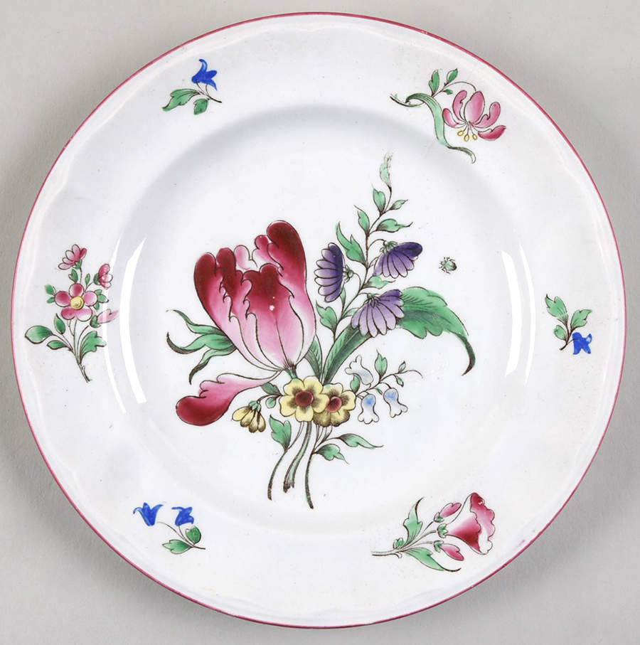 Old Strasbourg (Off White Background) Salad Plate by Luneville-1