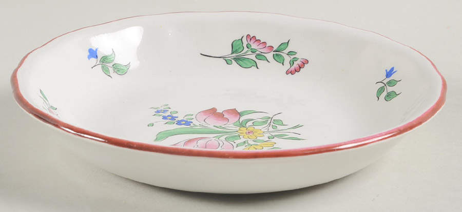 Old Strasbourg (Off White Background) Fruit/Dessert (Sauce) Bowl by Luneville-1