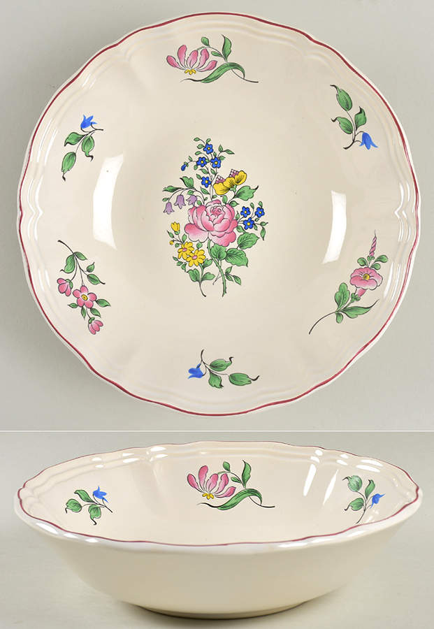 Old Strasbourg (Off White Background) Coupe Soup Bowl by Luneville-1
