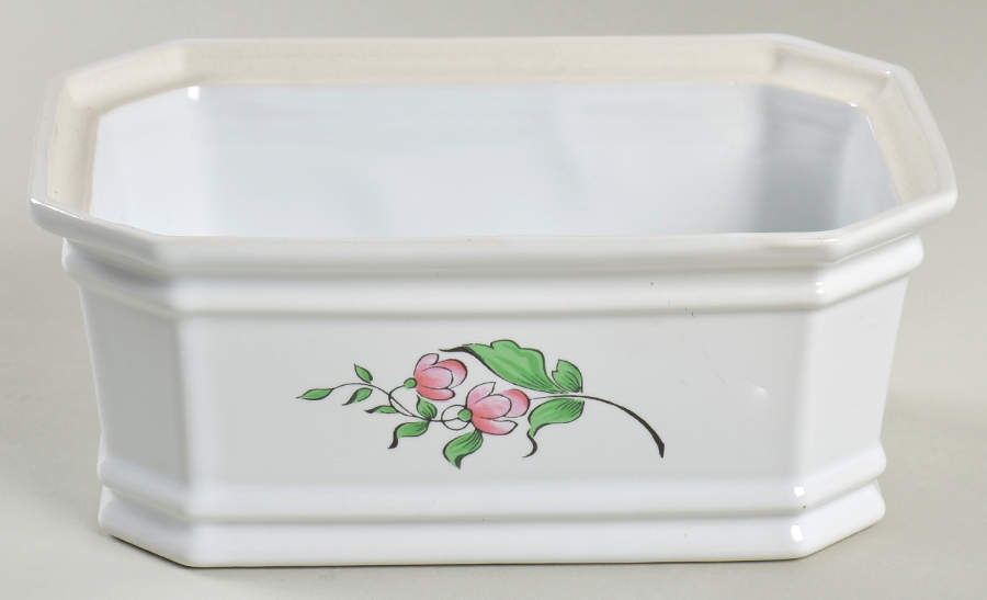 Old Strasbourg (Off White Background) 6" Rectangular Box No Lid by Luneville-1