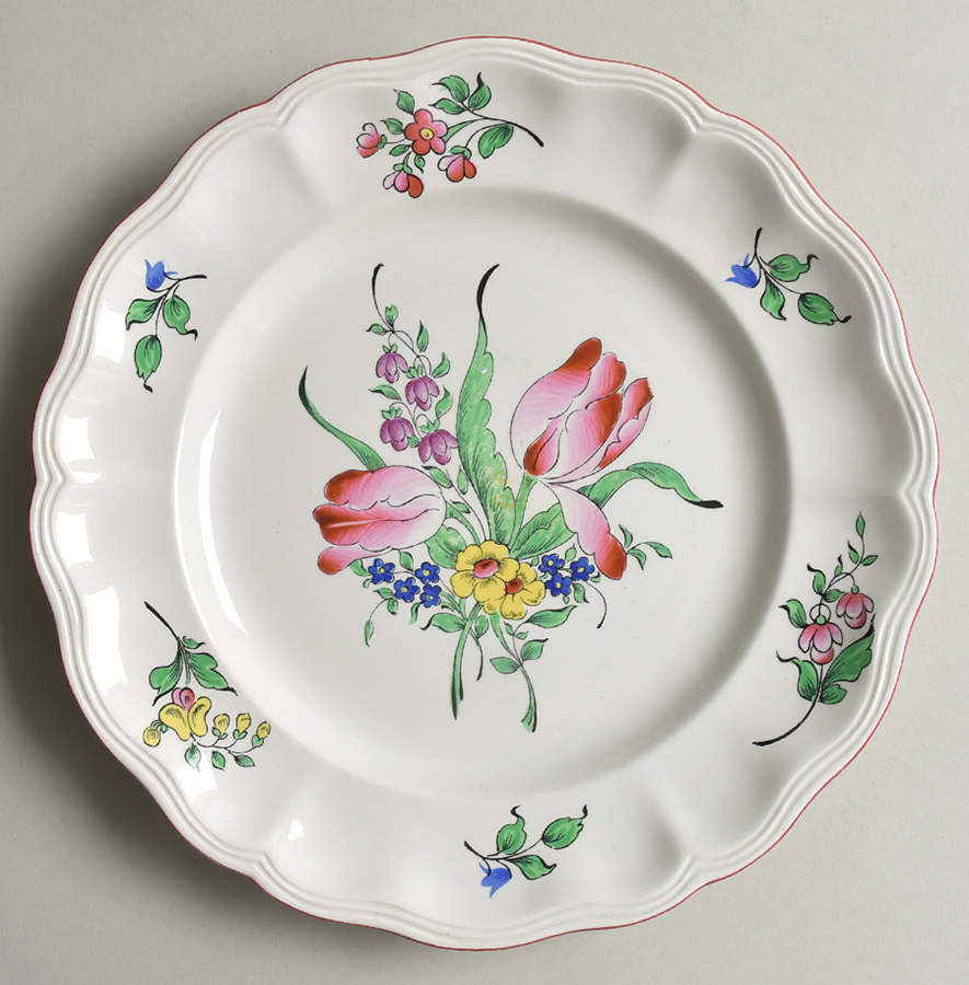 Old Strasbourg (Off White Background) Dinner Plate by Luneville-1