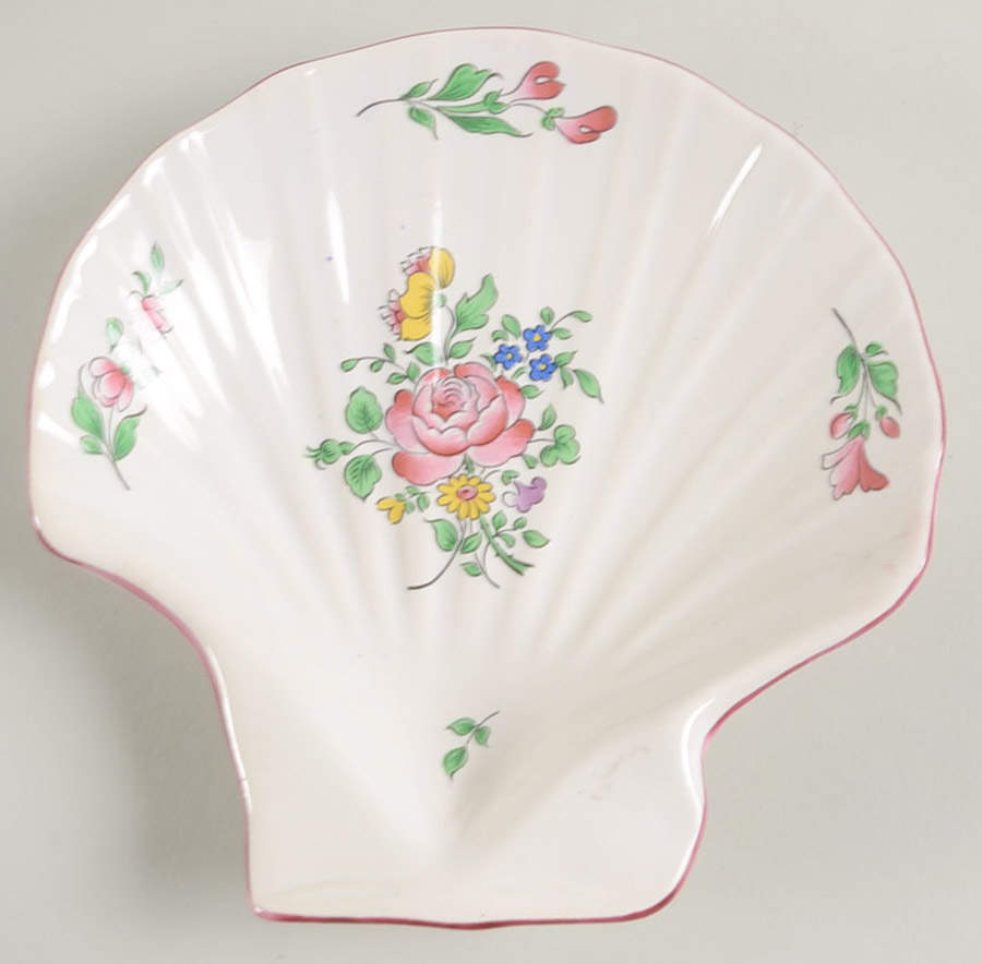 Old Strasbourg (Off White Background) 6" Shell Shaped Dish by Luneville-1