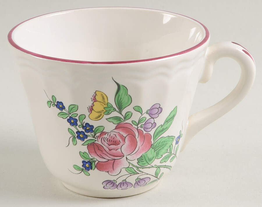 Old Strasbourg (Off White Background) Flat Cup by Luneville-1