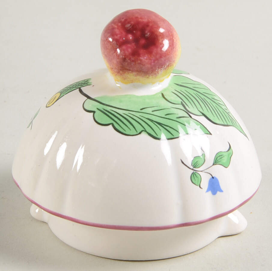 Old Strasbourg (Off White Background) Lid for Coffee Pot by Luneville-1