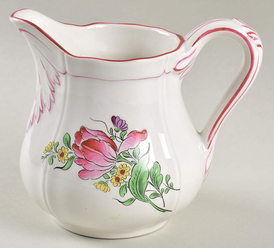 Old Strasbourg (Off White Background) 12 Oz Pitcher by Luneville-1