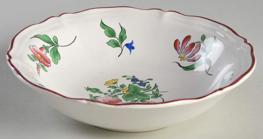 Old Strasbourg (Off White Background) Coupe Cereal Bowl by Luneville-1