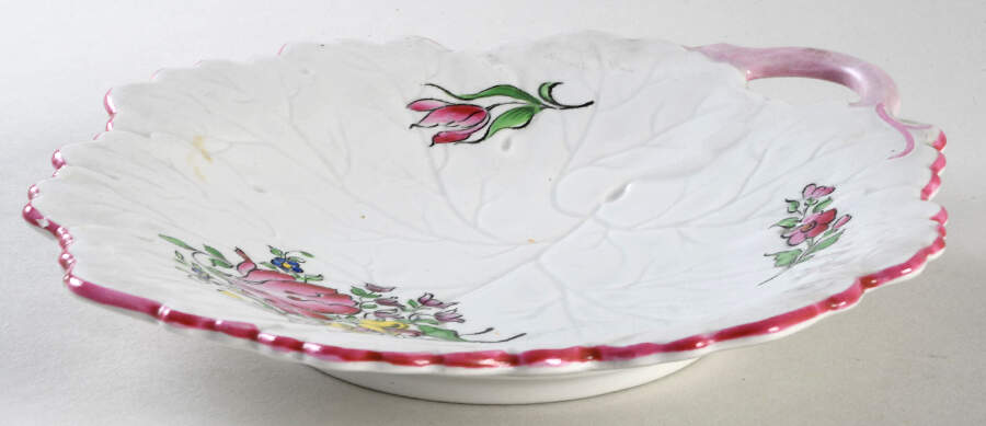 Old Strasbourg (Off White Background) 8" Leaf Dish by Luneville-1