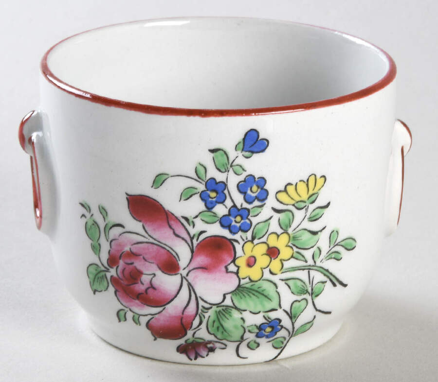 Old Strasbourg (Off White Background) Custard Cup by Luneville-1