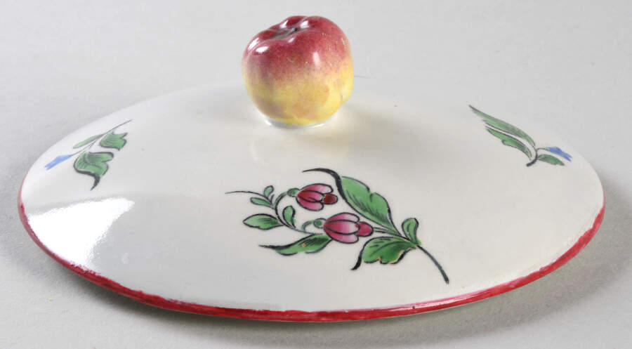 Old Strasbourg (Off White Background) Lid for Covered Soup Bowl by Luneville-1