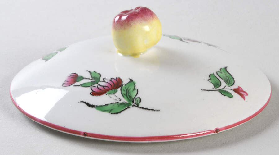 Old Strasbourg (Off White Background) Lid for Covered Soup Bowl by Luneville-1