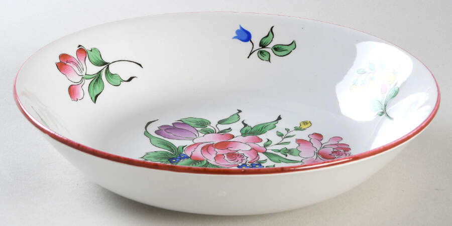 Old Strasbourg (Off White Background) Coupe Soup Bowl by Luneville-1