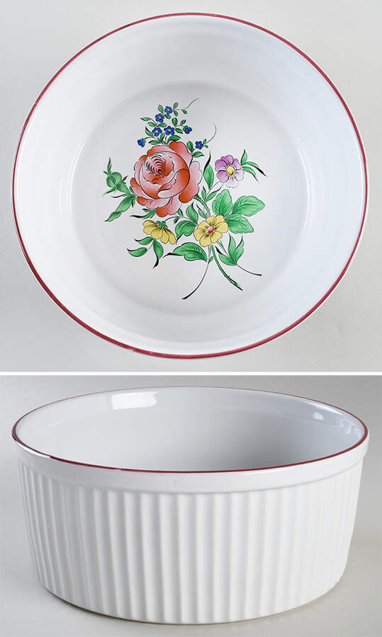 Old Strasbourg (Off White Background) 8" Souffle by Luneville-1