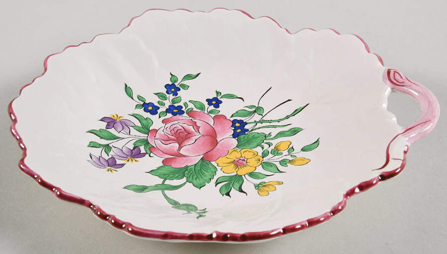 Old Strasbourg (Off White Background) Large Leaf Dish by Luneville-1