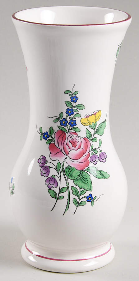 Old Strasbourg (Off White Background) 6" Vase by Luneville-1