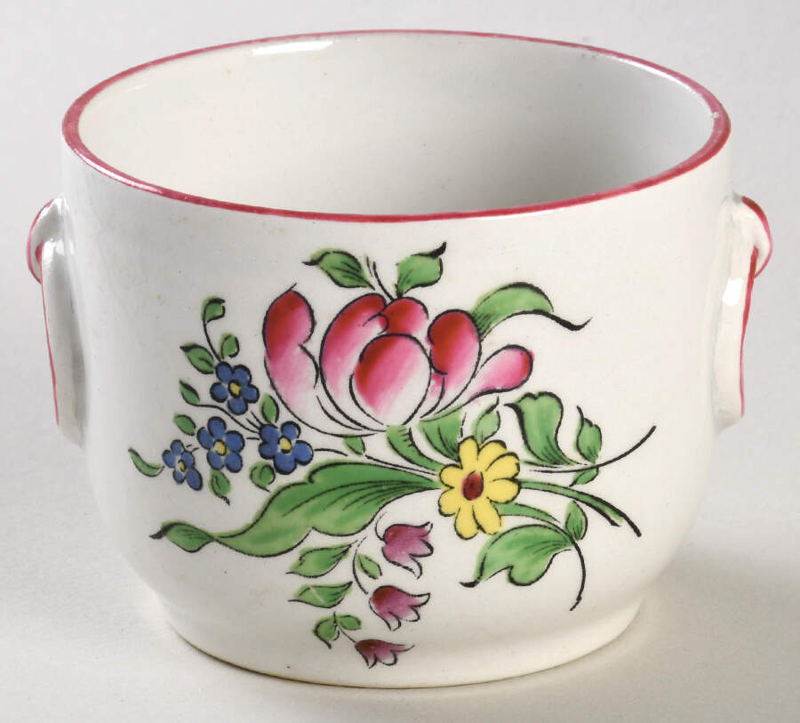 Old Strasbourg (Off White Background) Custard Cup by Luneville-1