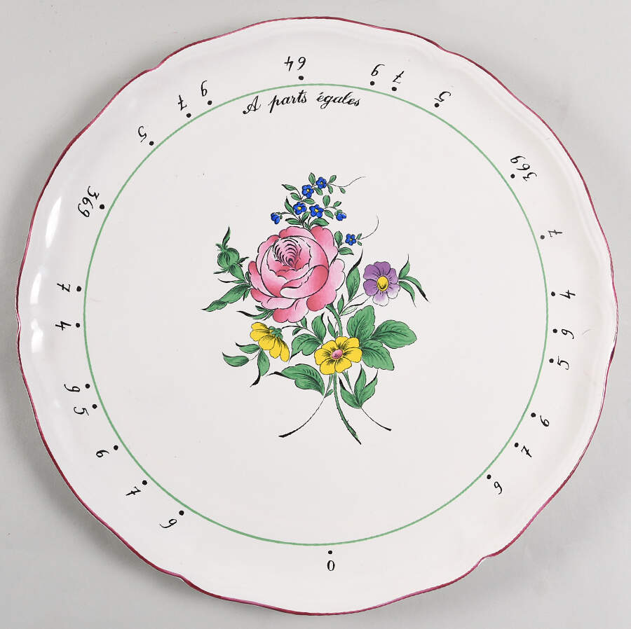 Old Strasbourg (Off White Background) Cake Plate by Luneville-1