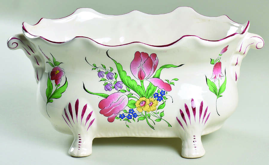 Old Strasbourg (Off White Background) Cachepot/Planter by Luneville-1