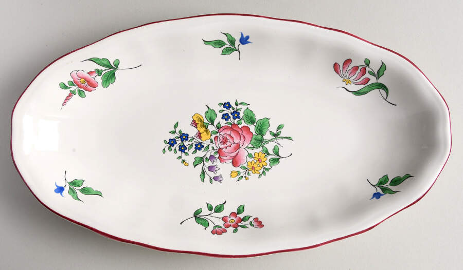 Old Strasbourg (Off White Background) Underplate for Gravy Boat by Luneville-1