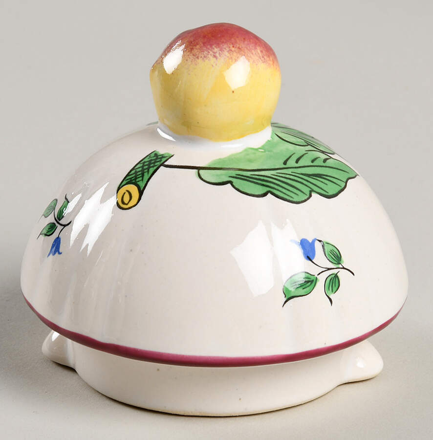 Old Strasbourg (Off White Background) Lid for Coffee Pot by Luneville-1