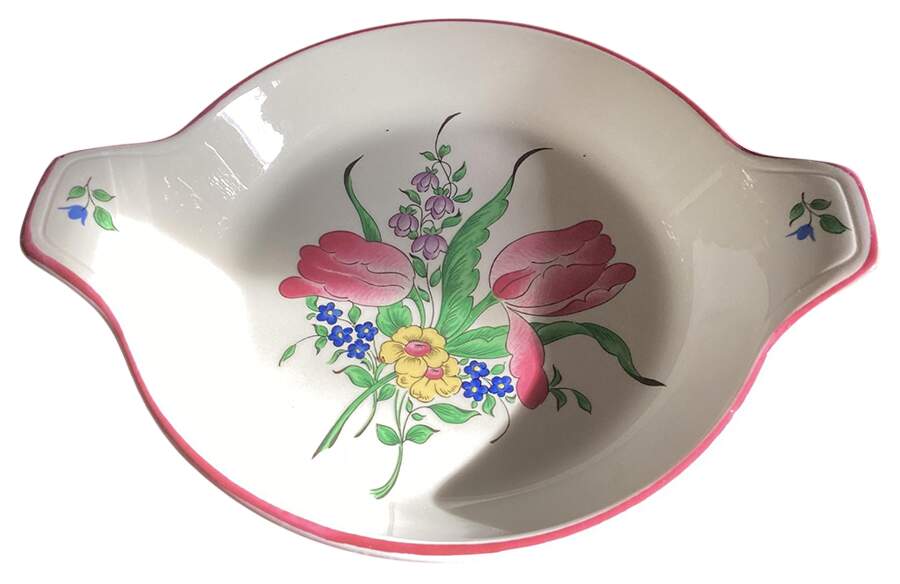 Old Strasbourg (Off White Background) Gravy Boat by Luneville-1