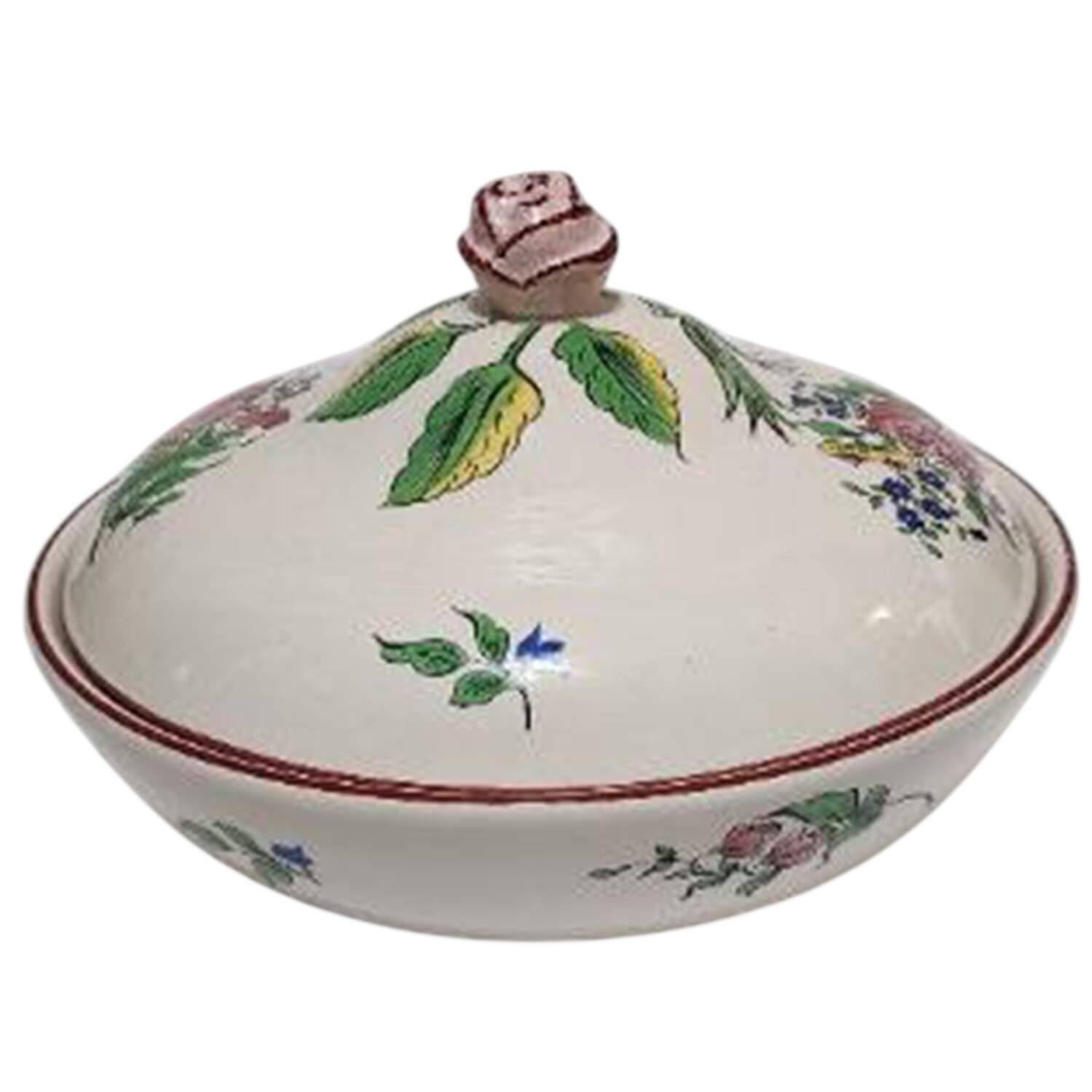 Old Strasbourg (Off White Background) Round Covered Vegetable by Luneville-1