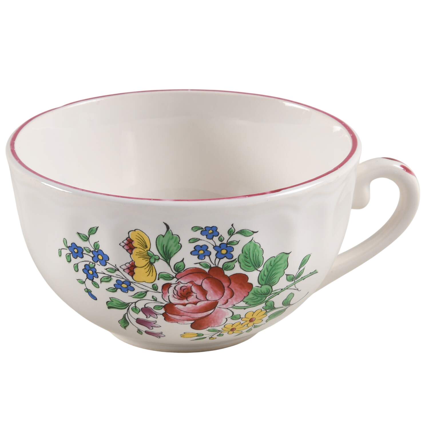Old Strasbourg (Off White Background) Breakfast Cup by Luneville-1