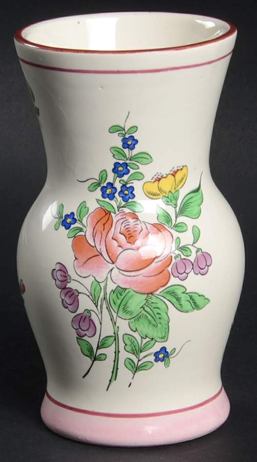Old Strasbourg (Off White Background) 5" Vase by Luneville-1