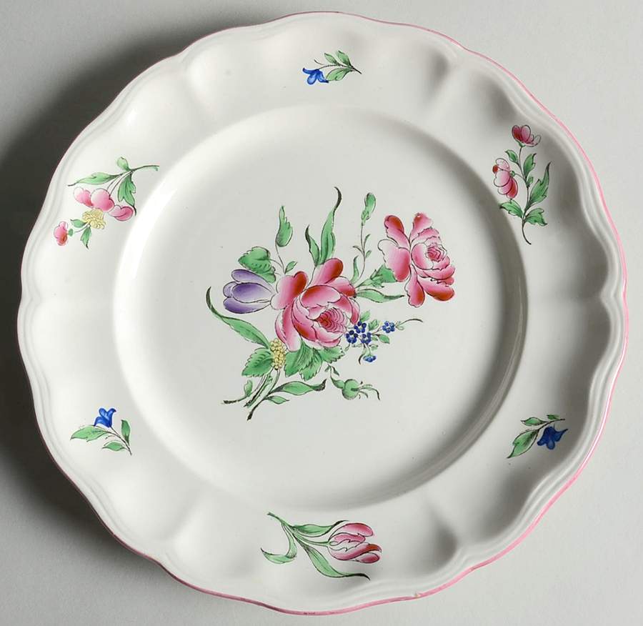Old Strasbourg (Off White Background) Dinner Plate by Luneville-1