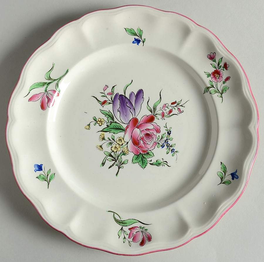Old Strasbourg (Off White Background) Dinner Plate by Luneville-1