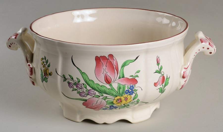 Old Strasbourg (Off White Background) Tureen No Lid by Luneville-1