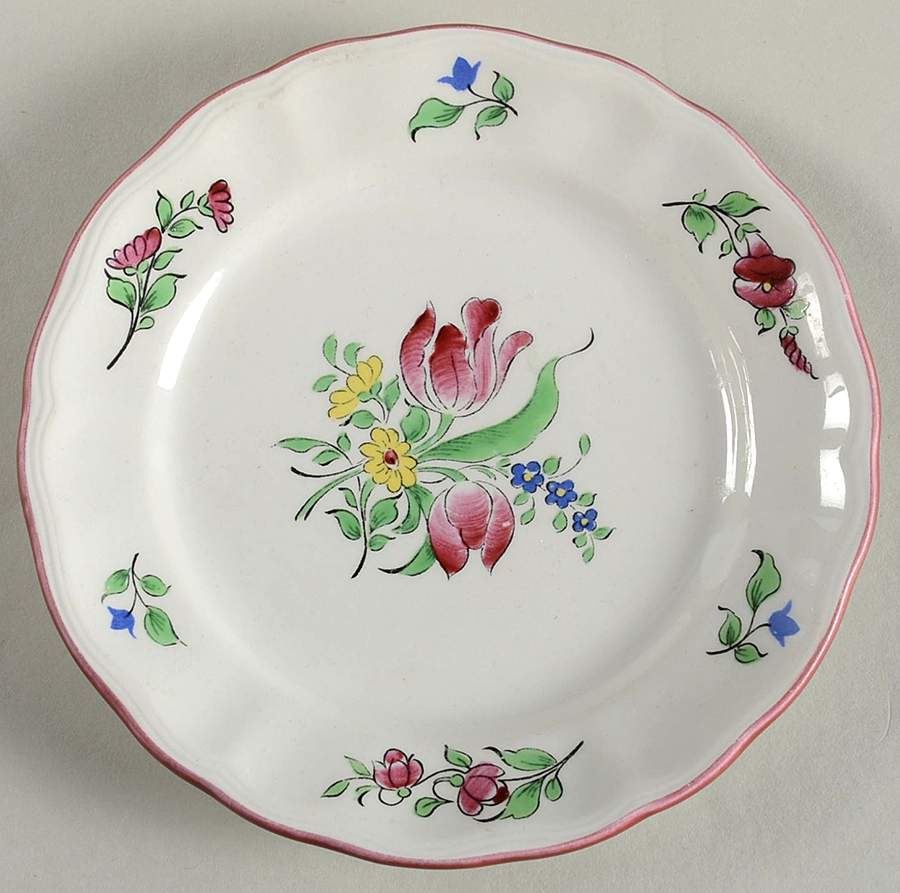 Old Strasbourg (Off White Background) Bread & Butter Plate by Luneville-1