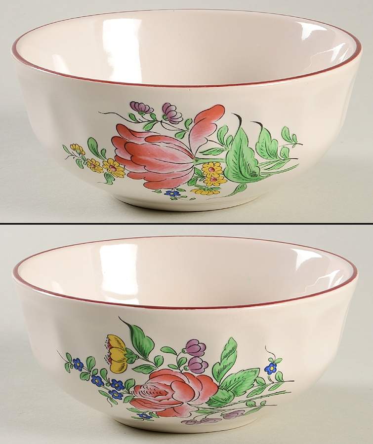 Old Strasbourg (Off White Background) Coupe Cereal Bowl by Luneville-1