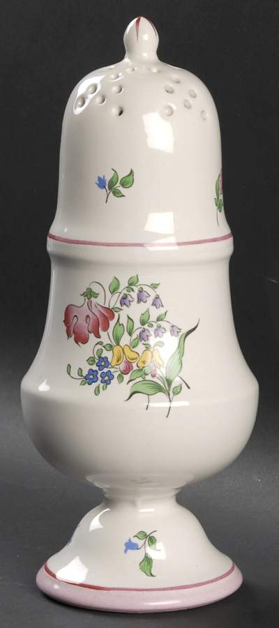 Old Strasbourg (Off White Background) Muffineer (Shaker) by Luneville-1