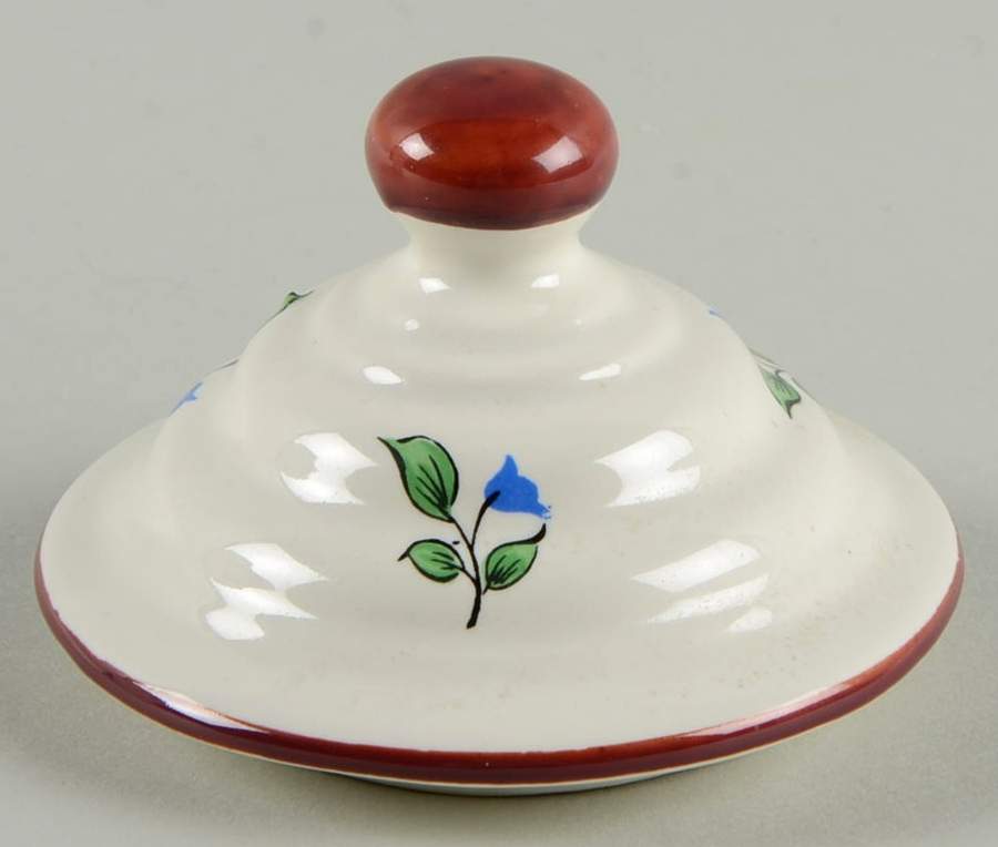 Old Strasbourg (Off White Background) Lid for Large Pharmacy Jar by Luneville-1