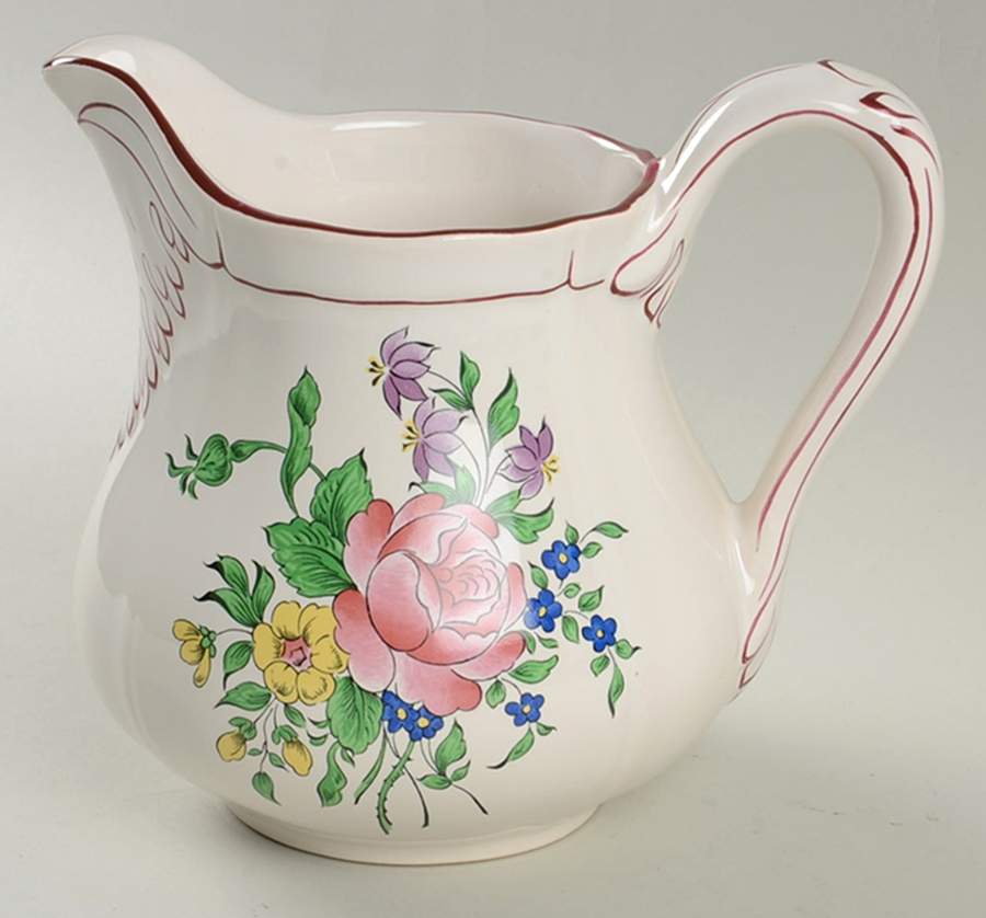 Old Strasbourg (Off White Background) 40 Oz Pitcher by Luneville-1