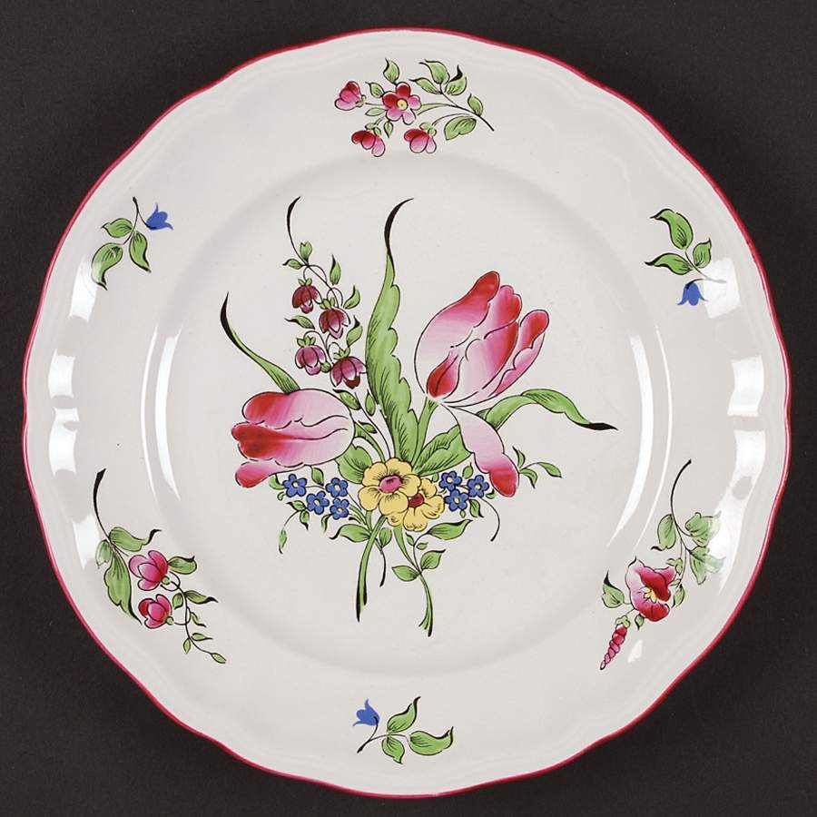 Old Strasbourg (Off White Background) Luncheon Plate by Luneville-1