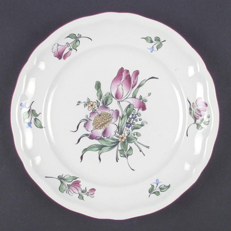 Old Strasbourg (Off White Background) Luncheon Plate by Luneville-1