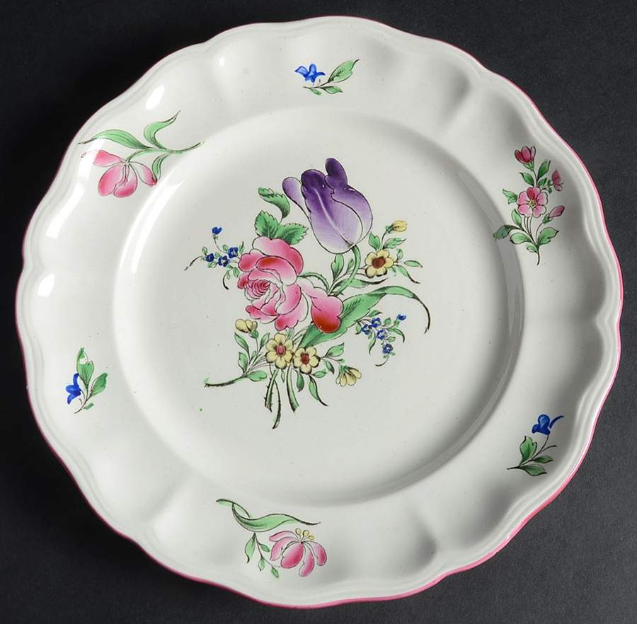 Old Strasbourg (Off White Background) Dinner Plate by Luneville-1