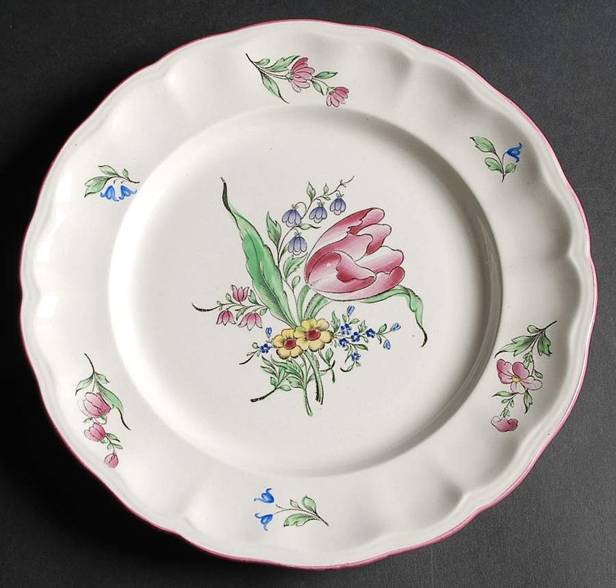 Old Strasbourg (Off White Background) Dinner Plate by Luneville-1