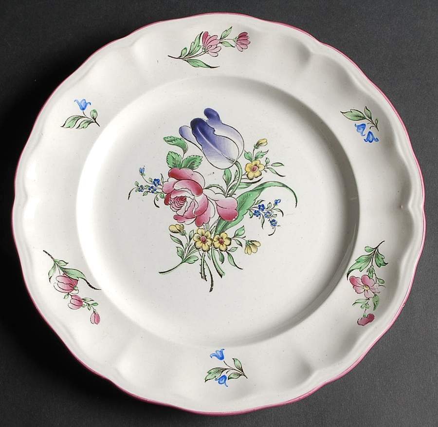 Old Strasbourg (Off White Background) Dinner Plate by Luneville-1