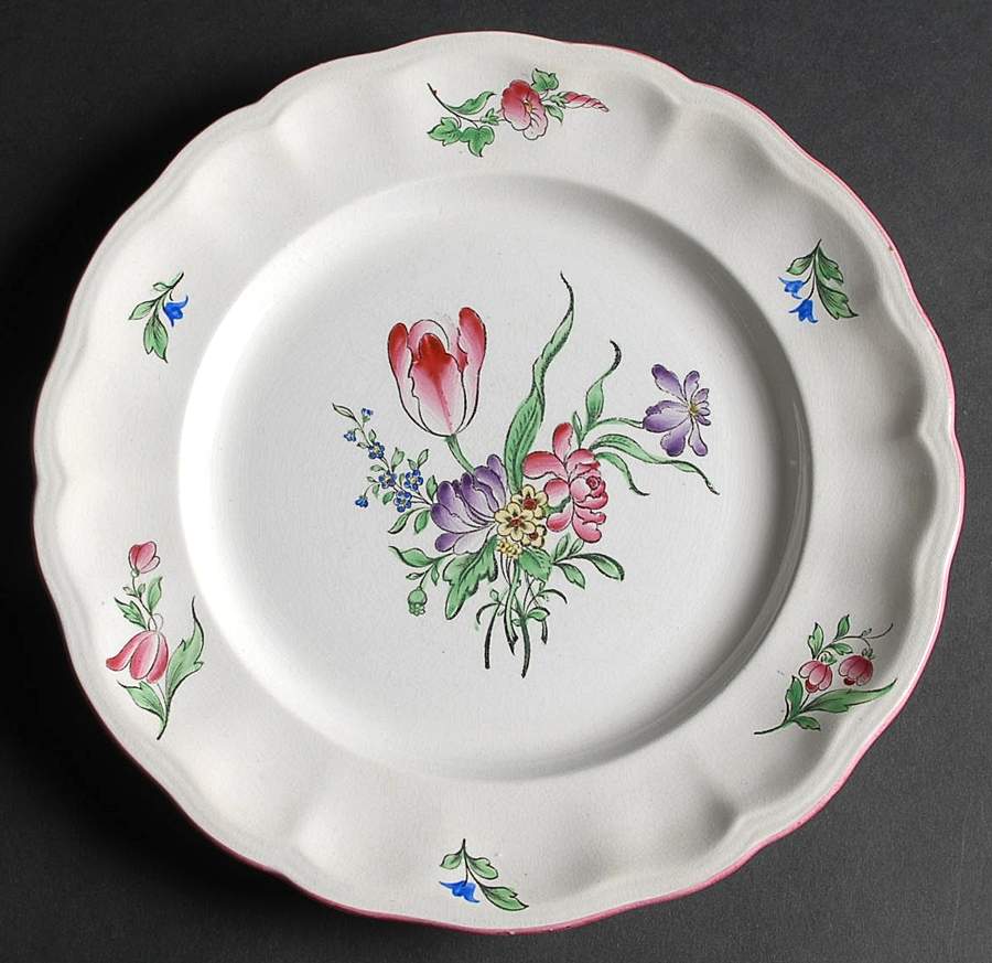 Old Strasbourg (Off White Background) Dinner Plate by Luneville-1