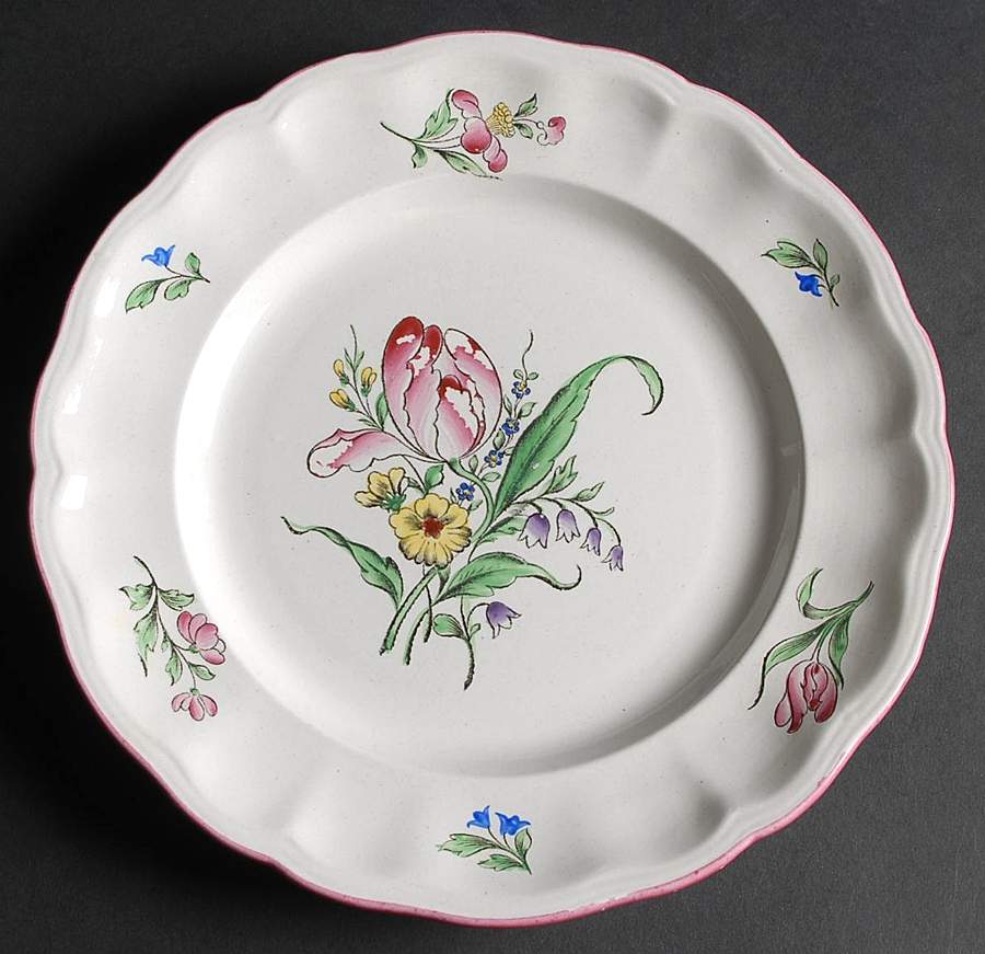 Old Strasbourg (Off White Background) Dinner Plate by Luneville-1