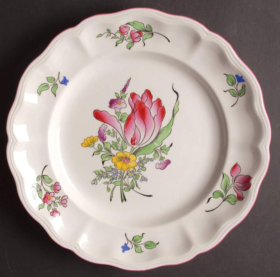 Old Strasbourg (Off White Background) Dinner Plate by Luneville-1