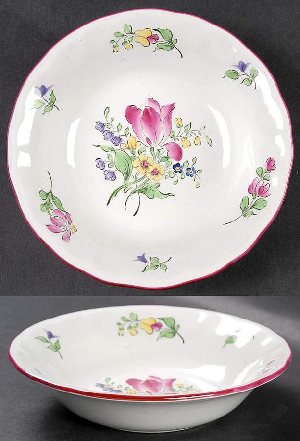 Old Strasbourg (Off White Background) Coupe Cereal Bowl by Luneville-1