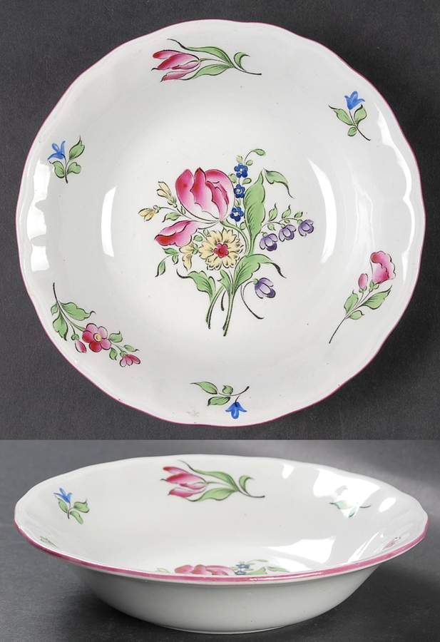 Old Strasbourg (Off White Background) Coupe Cereal Bowl by Luneville-1