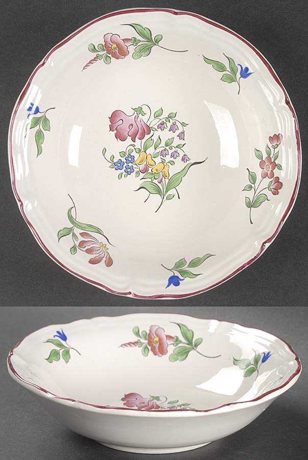 Old Strasbourg (Off White Background) Coupe Cereal Bowl by Luneville-1